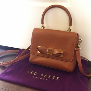 Ted Baker London Saddle Asar Leather Crossbody Bag